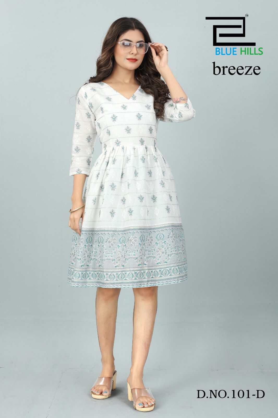 Breeze By Blue Hills 101-A To D Short Designer Kurtis Catalog